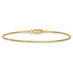 Gold (10K & 14K) Box Chain Bracelet - 14k Yellow Gold / 7 in / 1.1 mm