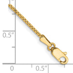 Gold (10K & 14K) Box Chain Bracelet - 14k Yellow Gold / 7 in / 1.1 mm