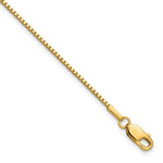 Gold (10K & 14K) Box Chain Bracelet - 14k Yellow Gold / 7 in / 1.1 mm