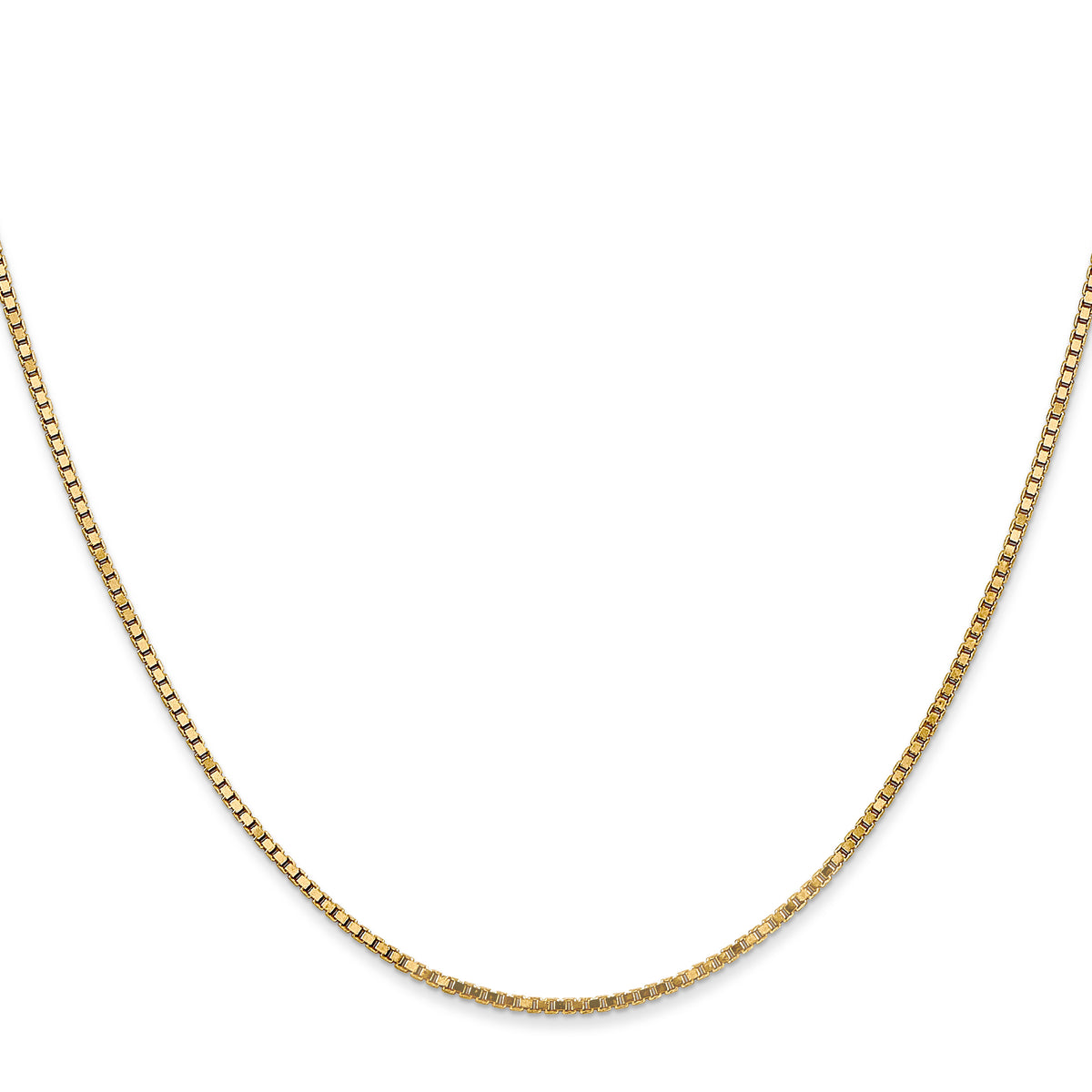 Gold (10K & 14K) Box Chain - 14k Yellow Gold / 16 in / 1.3 mm