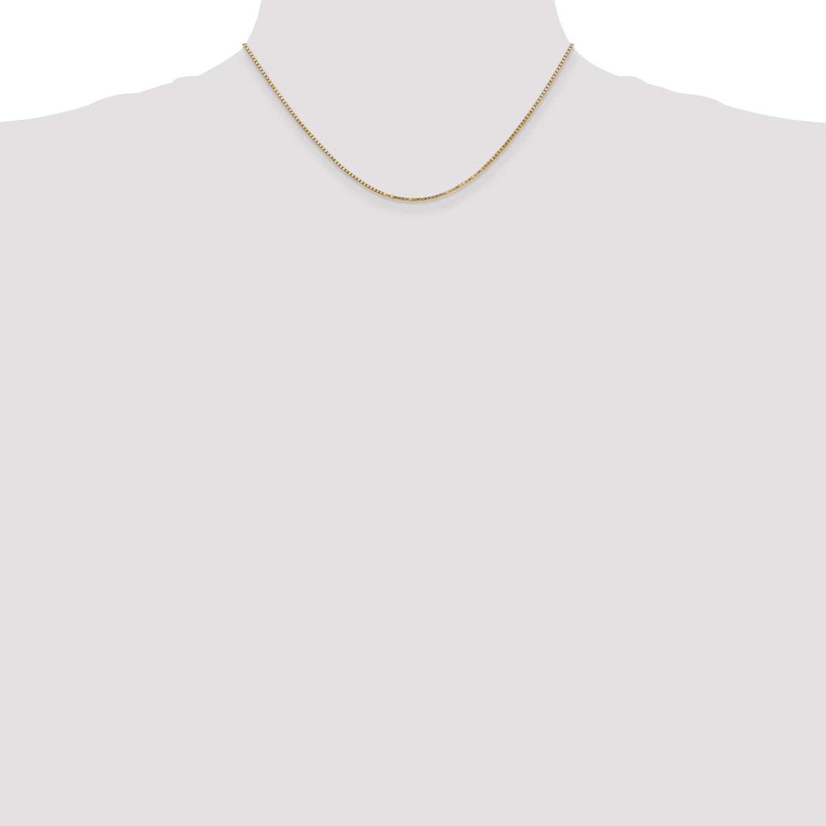 Gold (10K & 14K) Box Chain - 14k Yellow Gold / 16 in / 1.3 mm