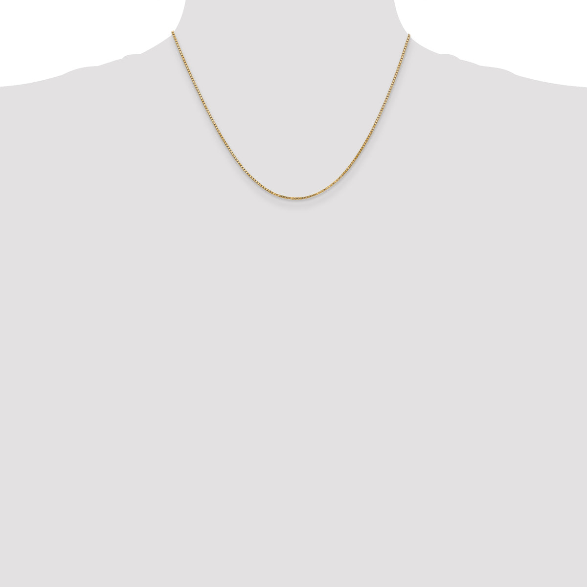 Gold (10K & 14K) Box Chain - 14k Yellow Gold / 18 in / 1.3 mm