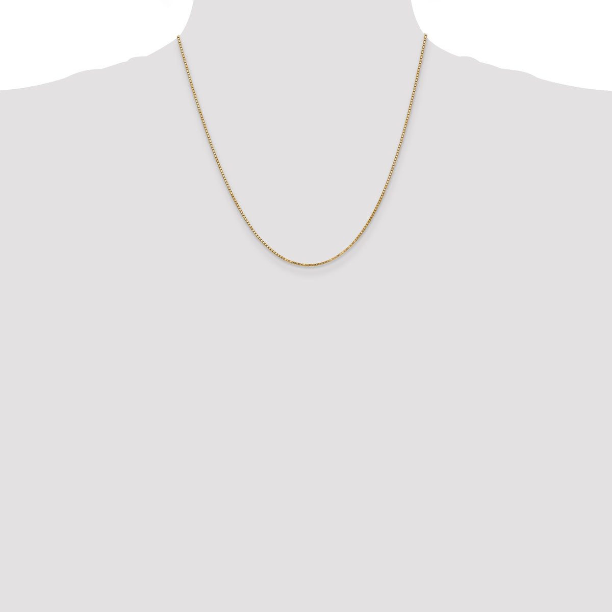 Gold (10K & 14K) Box Chain - 14k Yellow Gold / 20 in / 1.3 mm
