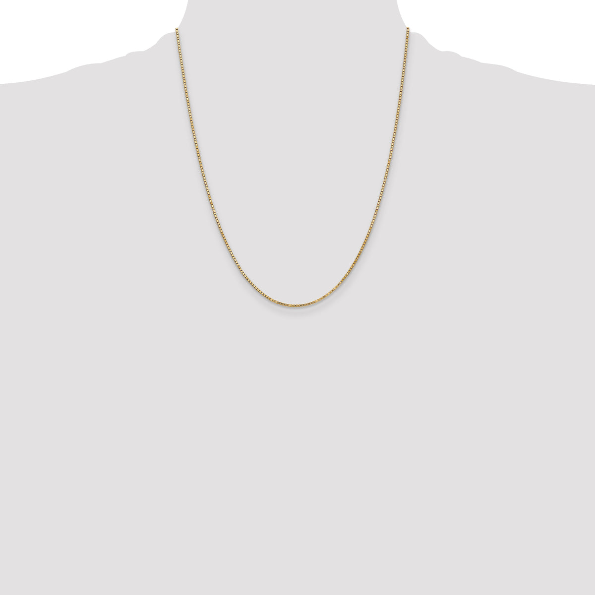 Gold (10K & 14K) Box Chain - 14k Yellow Gold / 22 in / 1.3 mm