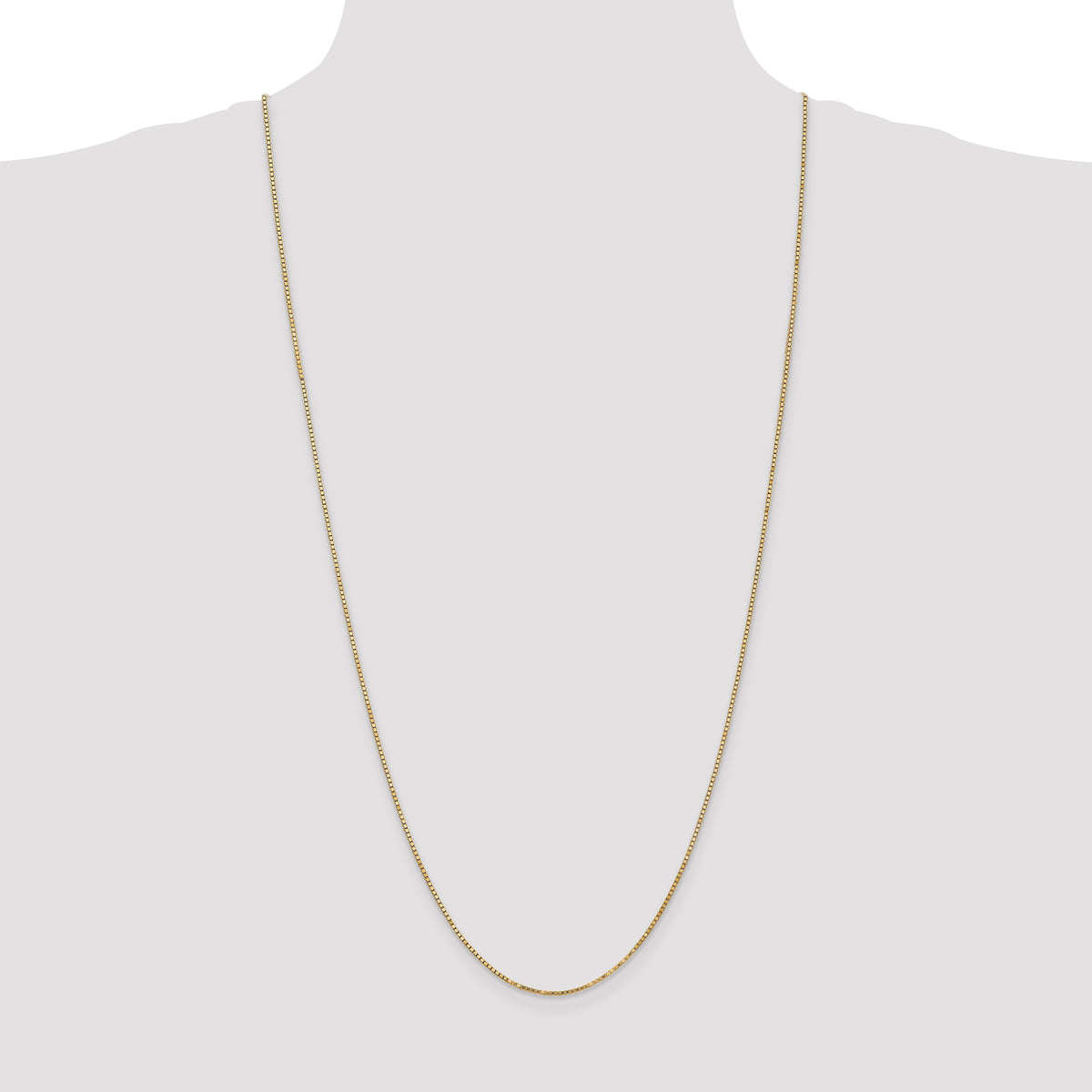 Gold (10K & 14K) Box Chain - 14k Yellow Gold / 30 in / 1.3 mm