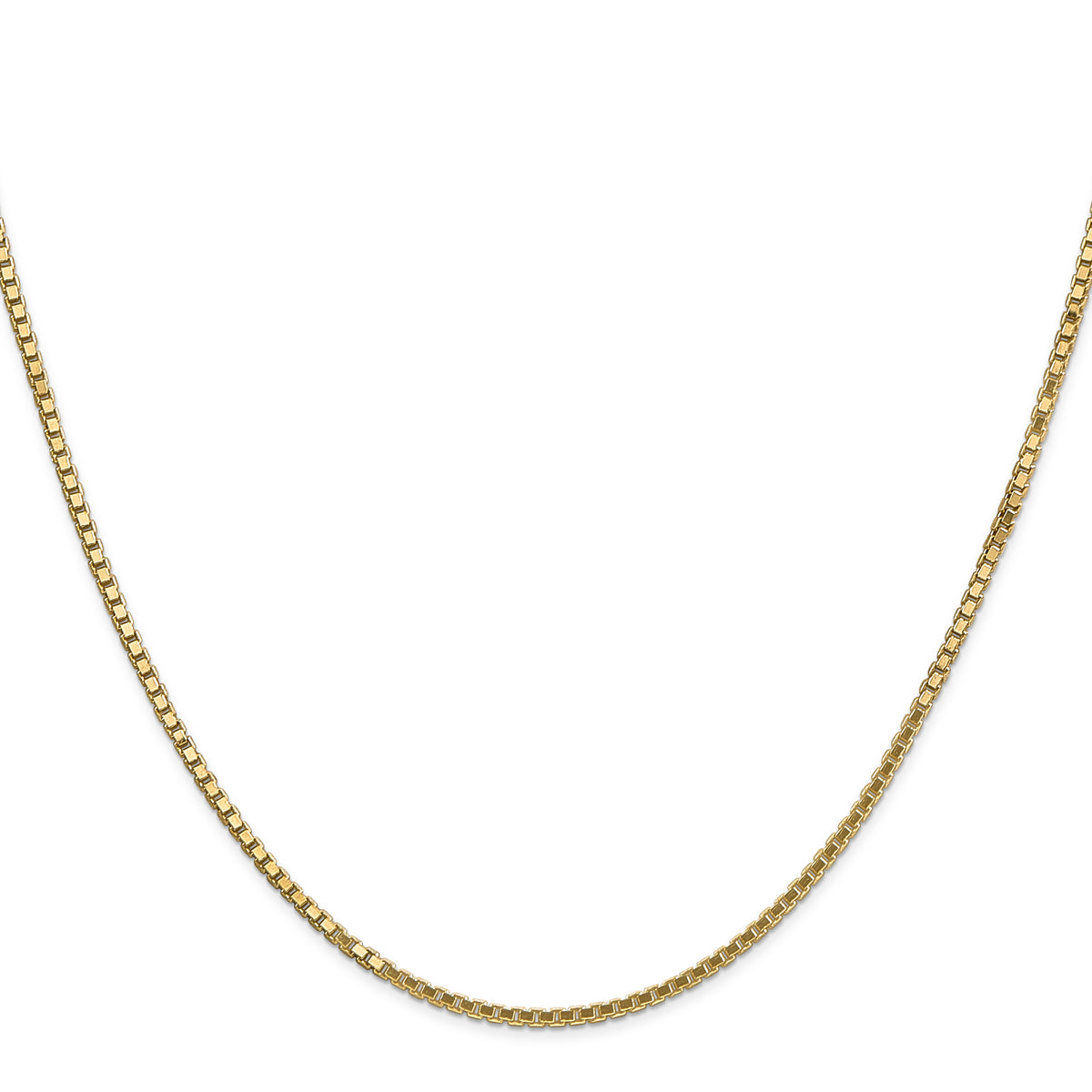 Gold (10K & 14K) Box Chain - 14k Yellow Gold / 16 in / 1.5 mm