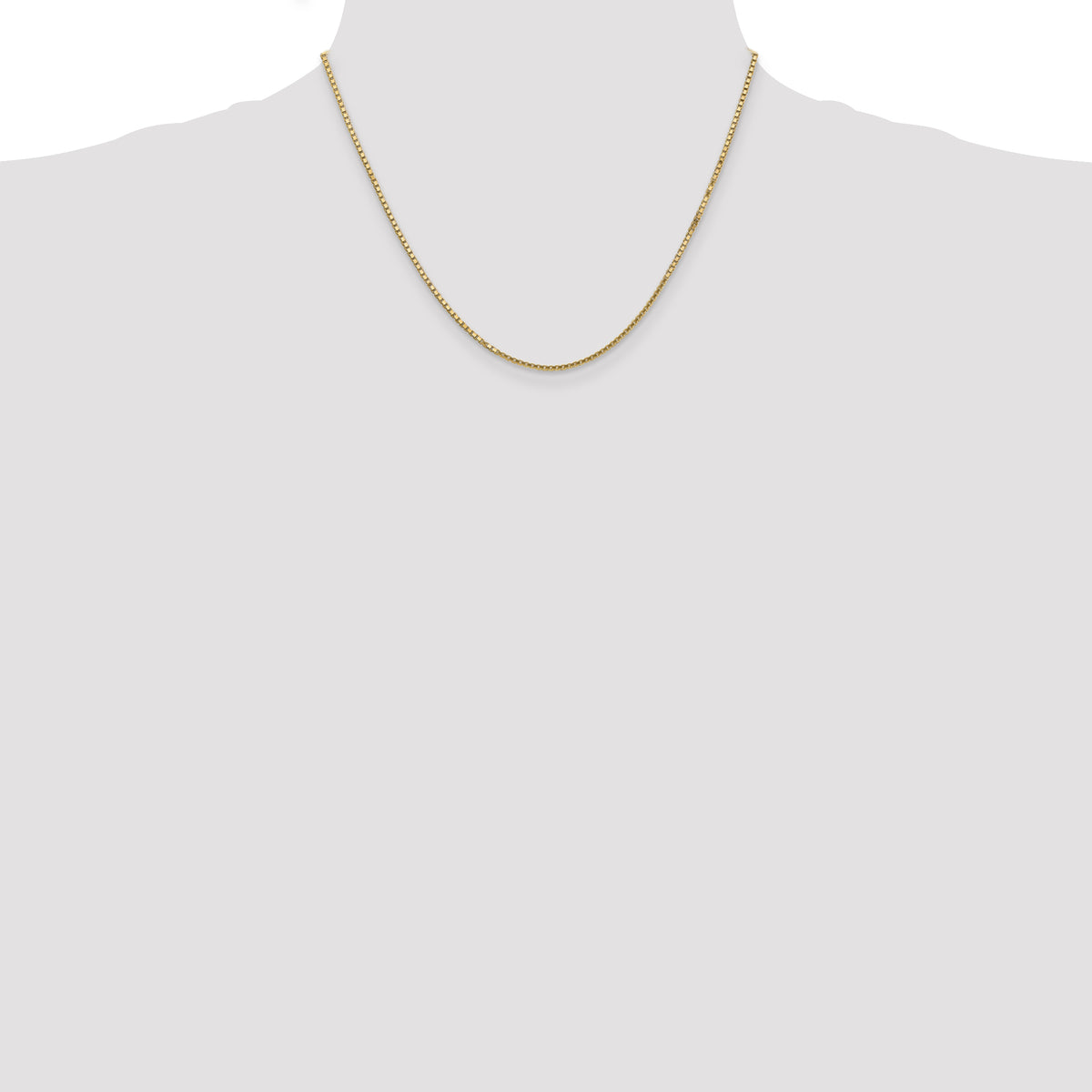 Gold (10K & 14K) Box Chain - 14k Yellow Gold / 18 in / 1.5 mm