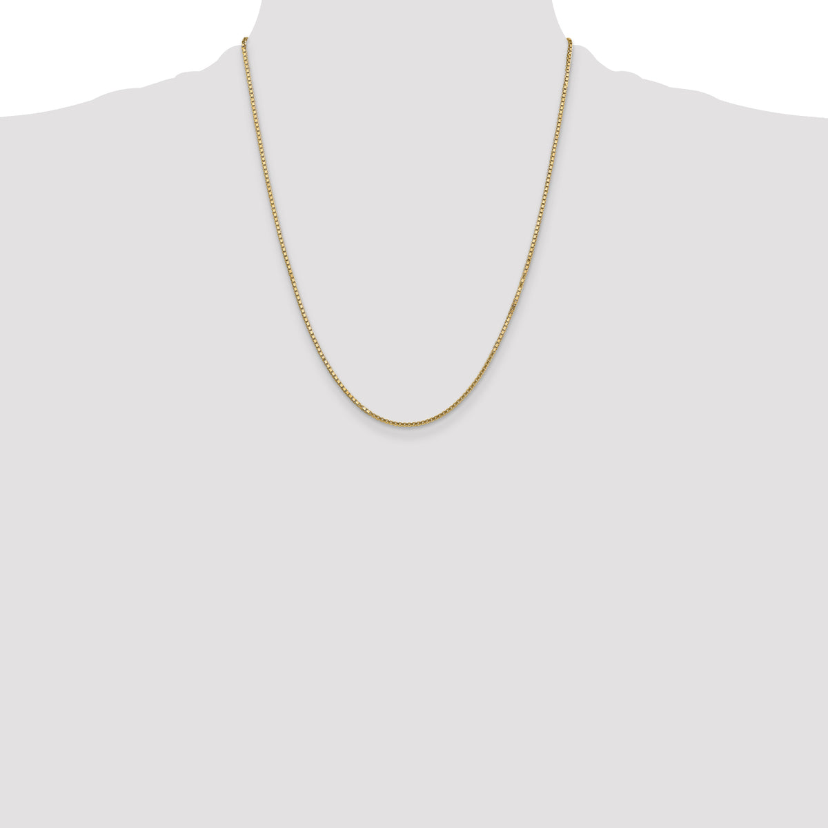 Gold (10K & 14K) Box Chain - 14k Yellow Gold / 22 in / 1.5 mm