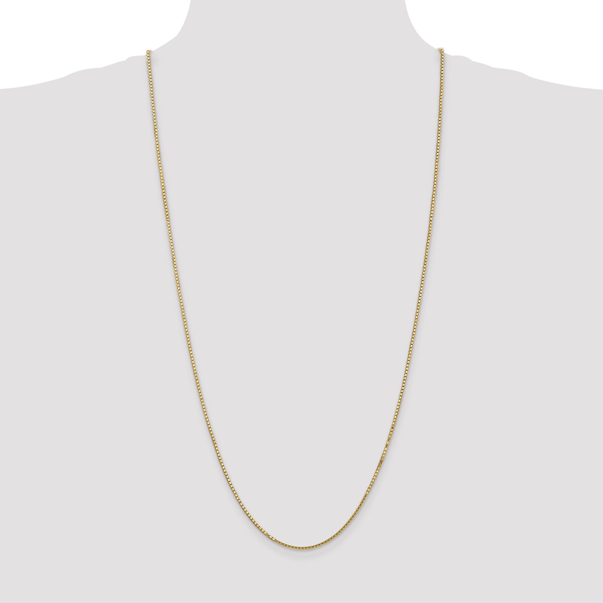 Gold (10K & 14K) Box Chain - 14k Yellow Gold / 30 in / 1.5 mm