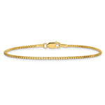 Gold (10K & 14K) Box Chain Bracelet - 14k Yellow Gold / 7 in / 1.5 mm