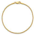 Gold (10K & 14K) Box Chain Bracelet - 14k Yellow Gold / 7 in / 1.5 mm