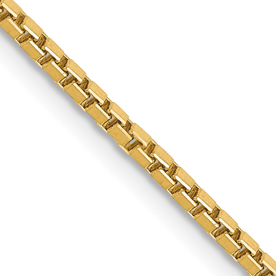 Gold (10K & 14K) Box Chain - 14k Yellow Gold / 16 in / 1.5 mm