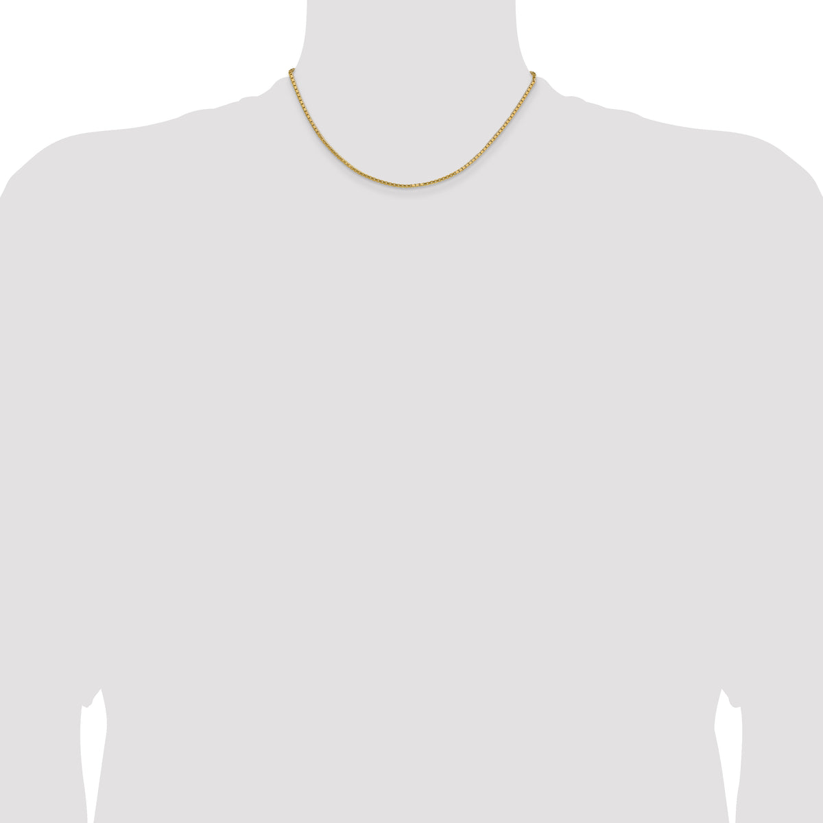 Gold (10K & 14K) Box Chain - 14k Yellow Gold / 16 in / 1.9 mm