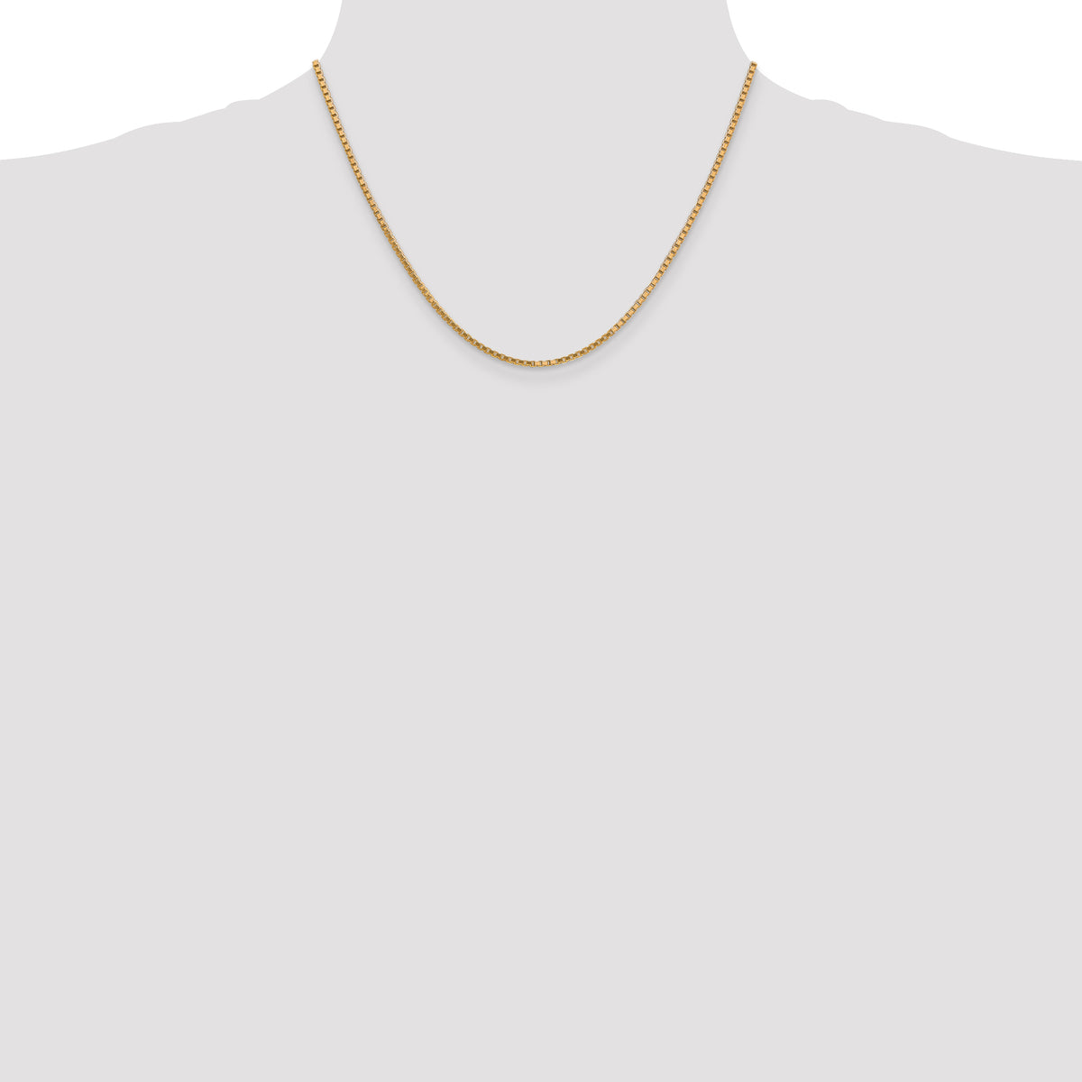 Gold (10K & 14K) Box Chain - 14k Yellow Gold / 18 in / 1.9 mm