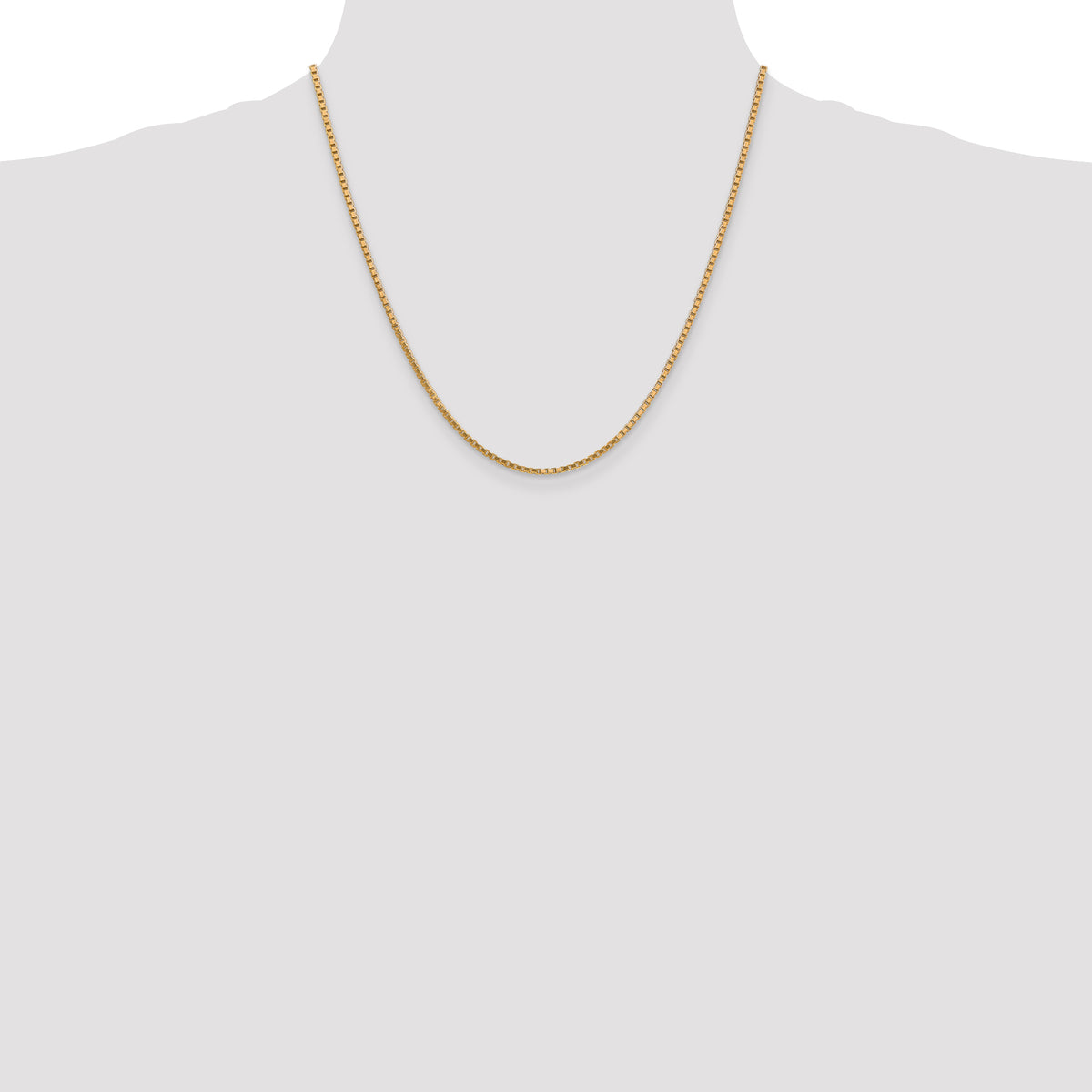 Gold (10K & 14K) Box Chain - 14k Yellow Gold / 20 in / 1.9 mm