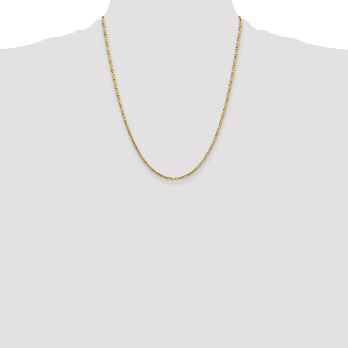 Gold (10K & 14K) Box Chain - 14k Yellow Gold / 22 in / 1.9 mm