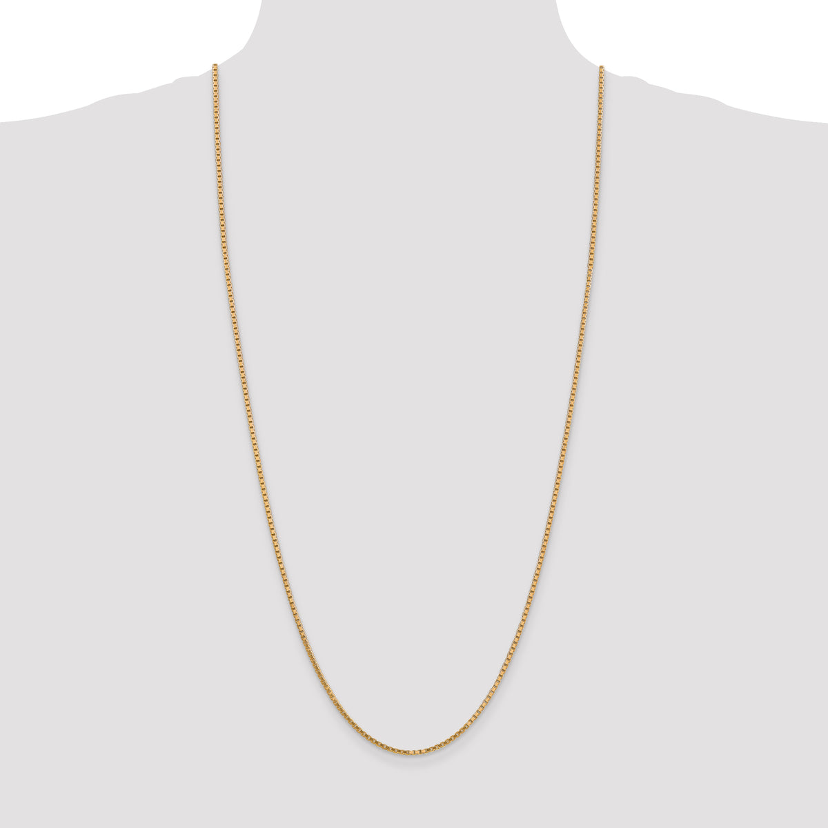 Gold (10K & 14K) Box Chain - 14k Yellow Gold / 30 in / 1.9 mm