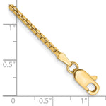 Gold (10K & 14K) Box Chain Bracelet - 14k Yellow Gold / 7 in / 1.9 mm