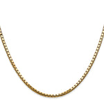 Gold (10K & 14K) Box Chain - 14k Yellow Gold / 18 in / 2.5 mm