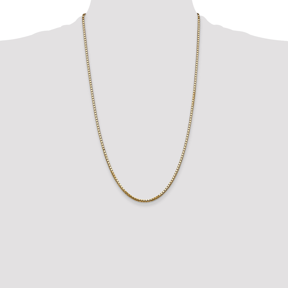 Gold (10K & 14K) Box Chain - 14k Yellow Gold / 26 in / 2.5 mm