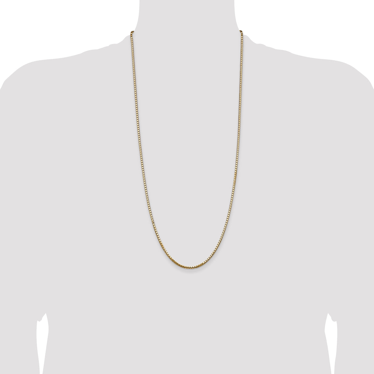 Gold (10K & 14K) Box Chain - 14k Yellow Gold / 30 in / 2.5 mm