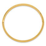 14k Yellow Gold Polished 5mm Hinged Bangle Bracelet, view 2