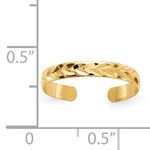 Gold Polished Toe Ring - 14k Yellow Gold
