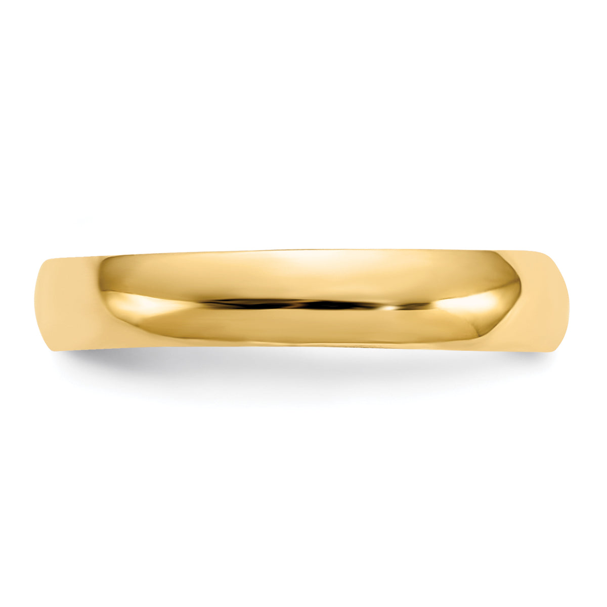 High Polished 2.5mm Band Toe Ring - 14k Yellow Gold