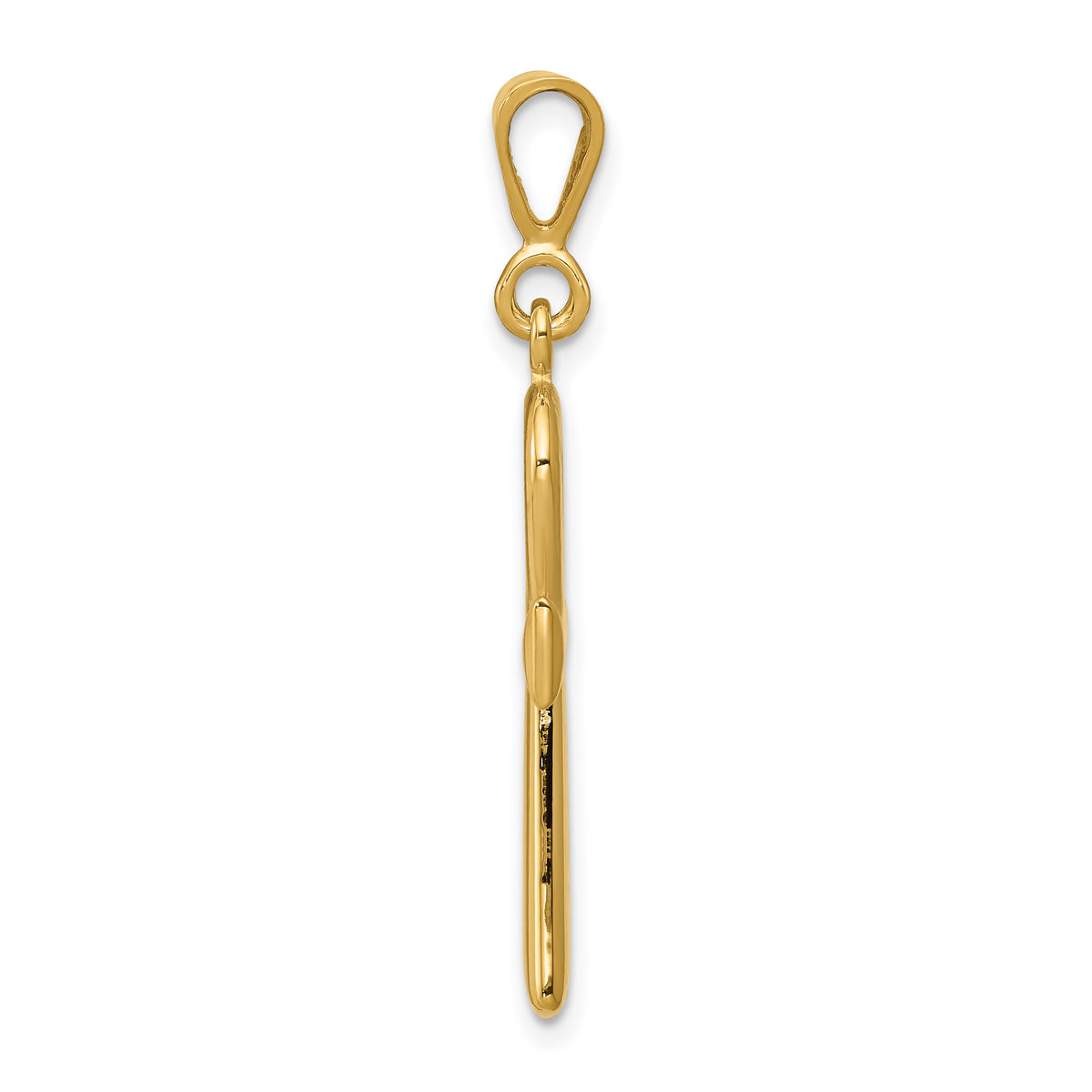 14k Yellow Gold Egyptian Ankh Cross Pendant, view 2