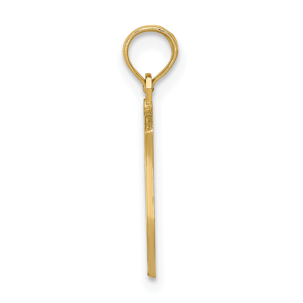 14k POLICE Badge with Engravable Area Pendant