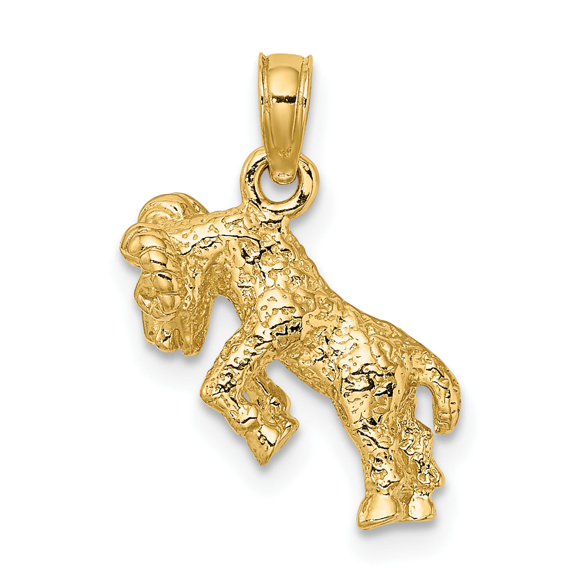 Gold 3D Zodiac Charm - Aries