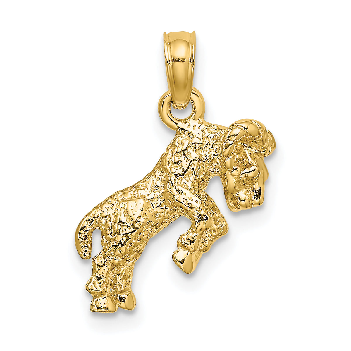 Gold 3D Zodiac Charm - Aries