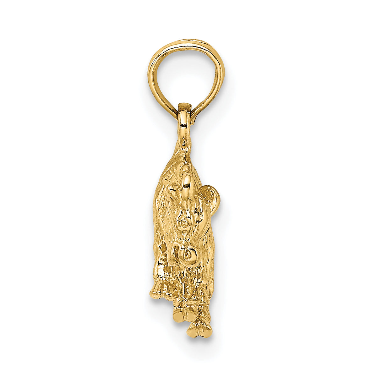 Gold 3D Zodiac Charm - Taurus