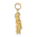 Gold 3D Zodiac Charm - Gemini