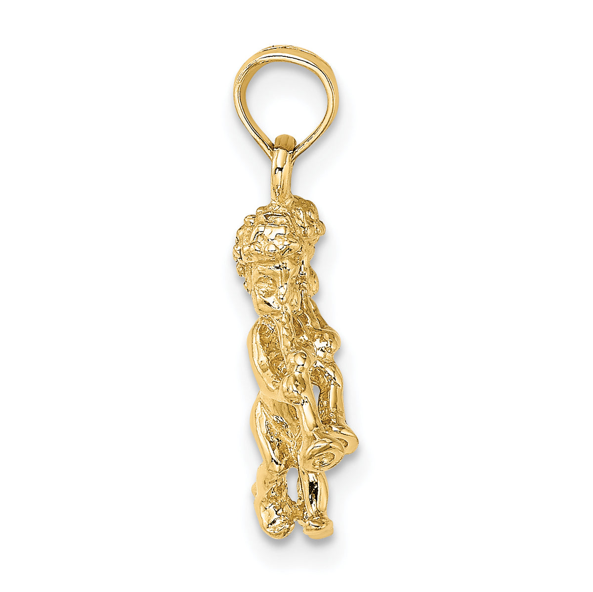 Gold 3D Zodiac Charm - Gemini
