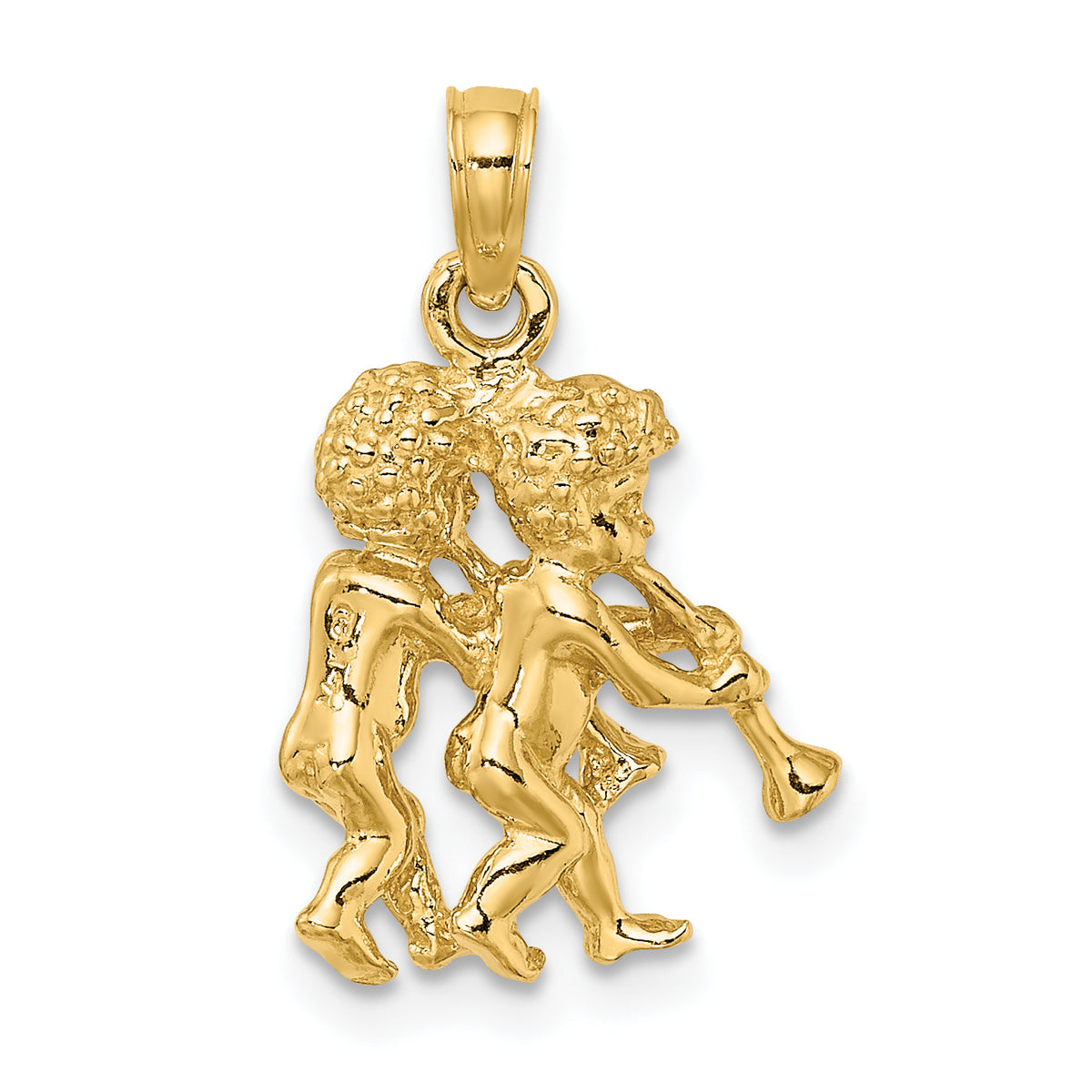 Gold 3D Zodiac Charm - Gemini