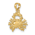 Gold 3D Zodiac Charm - Cancer