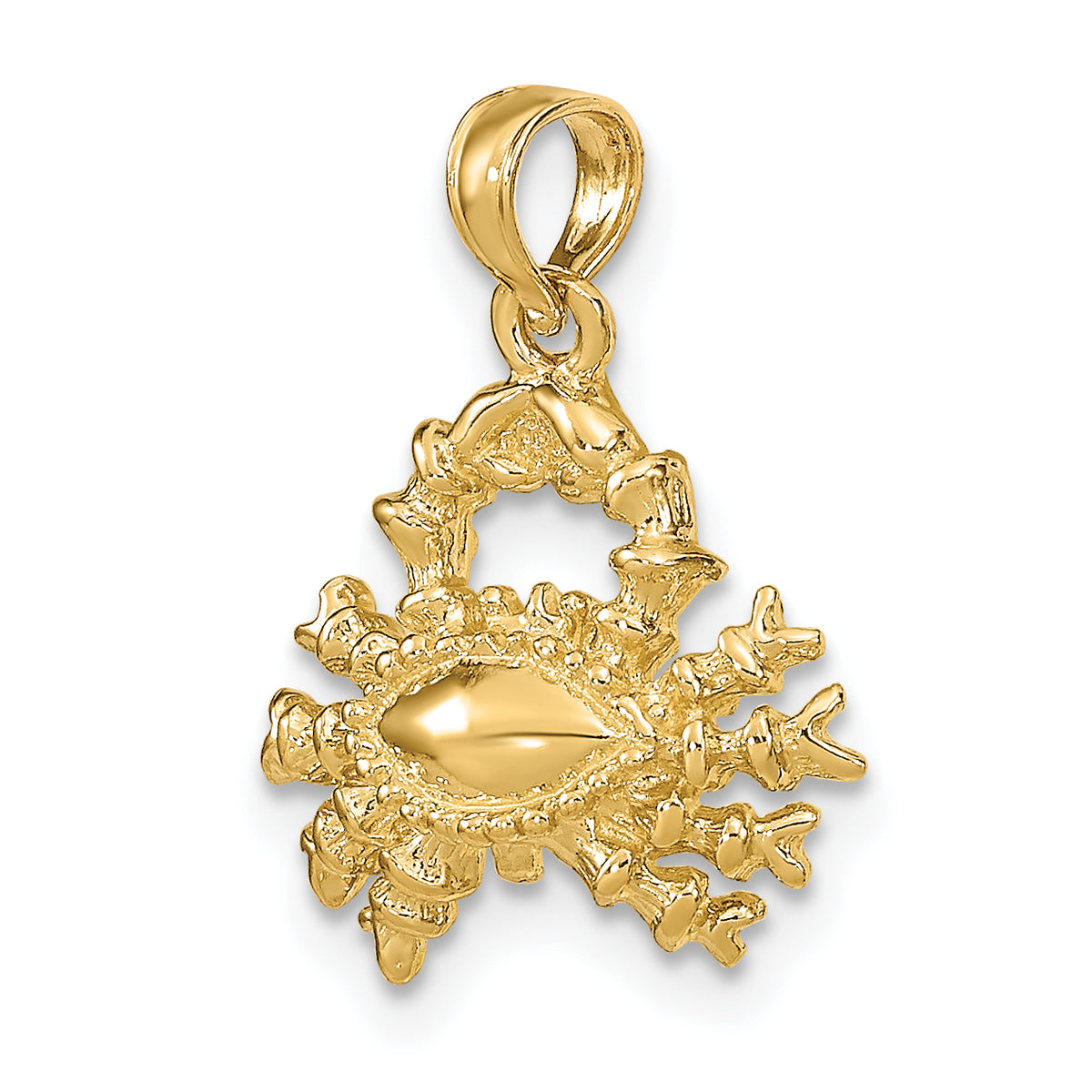 Gold 3D Zodiac Charm - Cancer