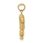 Gold 3D Zodiac Charm - Leo