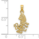 Gold 3D Zodiac Charm - Leo