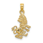 Gold 3D Zodiac Charm - Leo