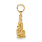 Gold 3D Zodiac Charm - Libra
