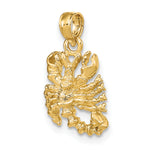 Gold 3D Zodiac Charm - Scorpio