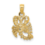 Gold 3D Zodiac Charm - Scorpio