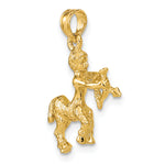 Gold 3D Zodiac Charm - Sagittarius