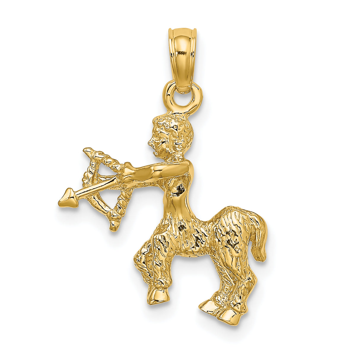 Gold 3D Zodiac Charm - Sagittarius