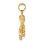 Gold 3D Zodiac Charm - Capricorn
