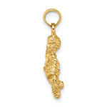 Gold 3D Zodiac Charm - Aquarius