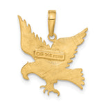 Gold Polished Eagle Pendant - 14k Yellow Gold