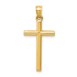 Hollow Cross Pendant - 14k Yellow Gold / Standard / 31x15mm